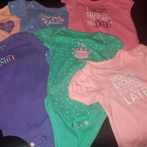 Lot of 6 Onesies